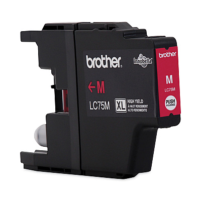 Brother LC75MS Innobella High-Yield Ink, 600 Page-Yield, Magenta