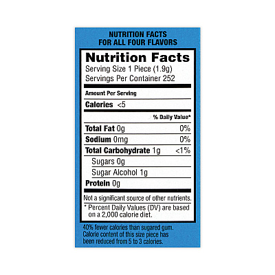 Orbit Sugar-Free Chewing Gum Variety Box, Four Mint Flavors, 14 Pieces/Pack, 18 Packs/Carton (GRR22000568)