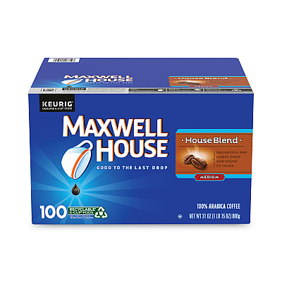 Maxwell House House Blend Coffee K-Cups, 100/Carton (GRR22000683)