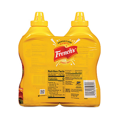 French's Classic Yellow Mustard, 30 oz Bottle, 2/Pack (GRR22000465)