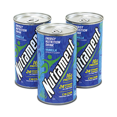 Nutrament Energy Nutrition Drink, Vanilla, 12 oz Can, 12/Carton (GRR20902579)