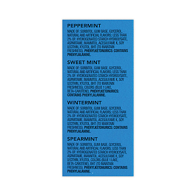 Orbit Sugar-Free Chewing Gum Variety Box, Four Mint Flavors, 14 Pieces/Pack, 18 Packs/Carton (GRR22000568)