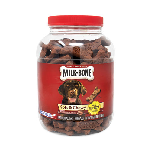 Milk-Bone Soft and Chewy Beef Dog Treats, 2 lb, 5 oz Tub, Delivered in 1-4 Business Days (22000664)
