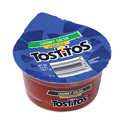 Tostitos Medium Chunky Salsa ToGo Cups, 3.8 oz Cup, 30/Carton (GRR29500068)