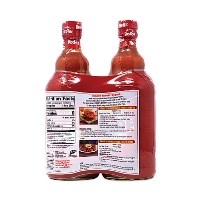 Frank's RedHot Original Hot Sauce, 25 oz Bottle, 2/Pack (GRR22000709)