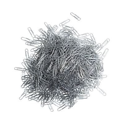 U Brands Paper Clips, Medium, Vinyl-Coated, Silver, 200 Clips/Box, 5 Boxes/Pack (UBR3684U0624)