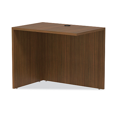 Alera Valencia Series Reversible Return/Bridge Shell, 35w x 23.63d x 29.5h, Modern Walnut (ALEVA353624WA)