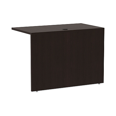 Alera Valencia Series Reversible Return/Bridge Shell, 42w x 23.63d x 29.5, Espresso (ALEVA354224ES)