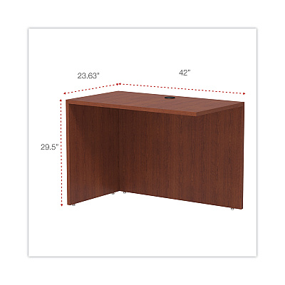 Alera Valencia Series Reversible Return/Bridge Shell, 42w x 23.63d x 29.5h, Medium Cherry (ALEVA354224MC)
