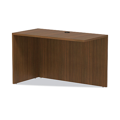 Alera Valencia Series Reversible Return/Bridge Shell, 47.25w x 23.63d x 29.5h, Modern Walnut (ALEVA354824WA)