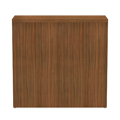Alera Valencia Series Bookcase,Two-Shelf, 31.75w x 14d x 29.5h, Modern Walnut (ALEVA633032WA)