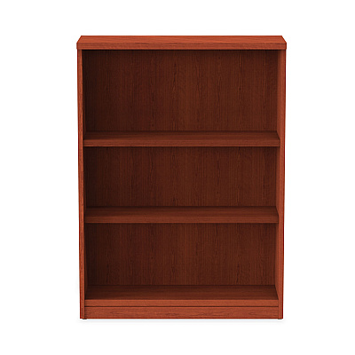 Alera Valencia Series Bookcase, Three-Shelf, 31.75w x 14d x 39.38h, Med Cherry (ALEVA634432MC)