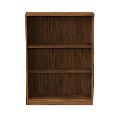 Alera Valencia Series Bookcase, Three-Shelf, 31.75w x 14d x 39.38h, Modern Walnut (ALEVA634432WA)