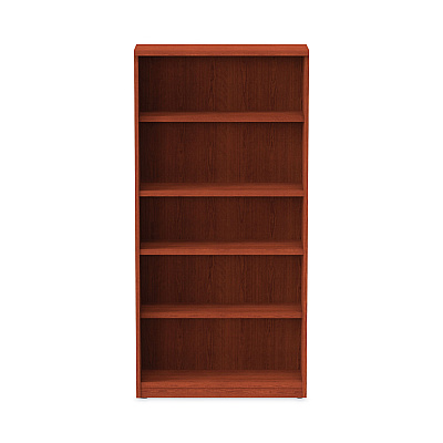 Alera Valencia Series Bookcase, Five-Shelf, 31.75w x 14d x 64.75h, Medium Cherry (ALEVA636632MC)