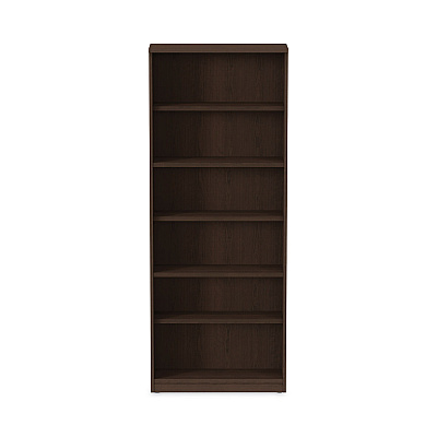 Alera Valencia Series Bookcase, Six-Shelf, 31.75w x 14d x 80.25h, Espresso (ALEVA638232ES)