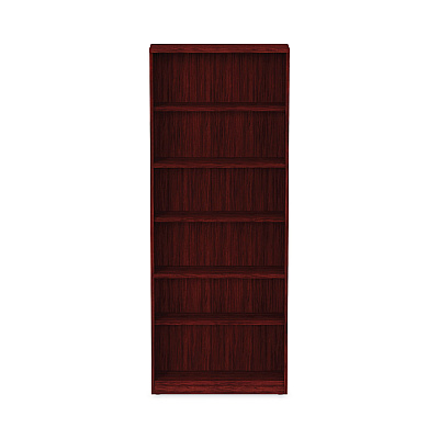 Alera Valencia Series Bookcase, Six-Shelf, 31.75w x 14d x 80.25h, Mahogany (ALEVA638232MY)