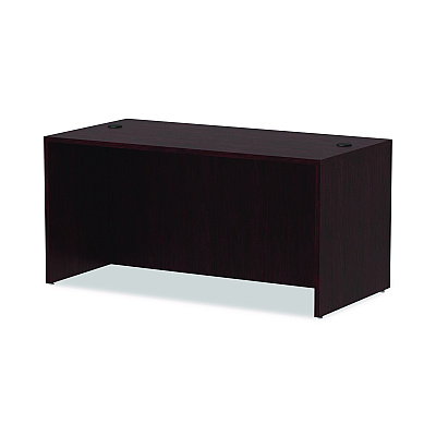 Alera Valencia Series Straight Front Desk Shell, 59.13" x 29.5" x 29.63", Mahogany (ALEVA216030MY)