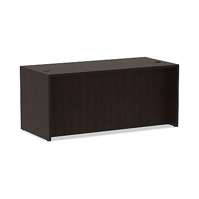 Alera Valencia Series Straight Front Desk Shell, 65" x 29.5" x 29.63", Espresso (ALEVA216630ES)