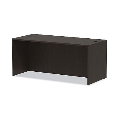 Alera Valencia Series Straight Front Desk Shell, 65" x 29.5" x 29.63", Espresso (ALEVA216630ES)