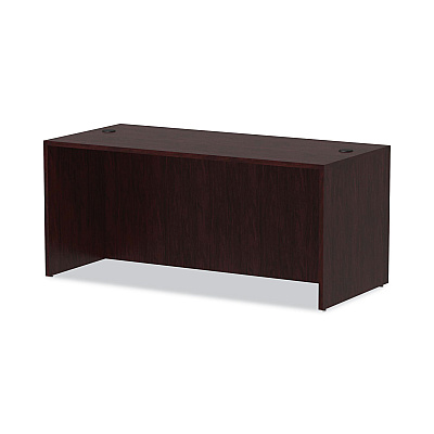 Alera Valencia Series Straight Front Desk Shell, 65" x 29.5" x 29.63", Mahogany (ALEVA216630MY)