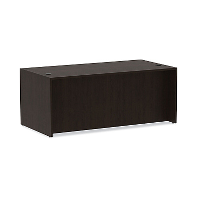Alera Valencia Series Straight Front Desk Shell, 71" x 35.5" x 29.63", Espresso (ALEVA217236ES)