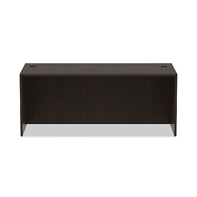 Alera Valencia Series Straight Front Desk Shell, 71" x 35.5" x 29.63", Espresso (ALEVA217236ES)