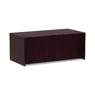 Alera Valencia Series Straight Front Desk Shell, 71" x 35.5" x 29.63", Mahogany (ALEVA217236MY)