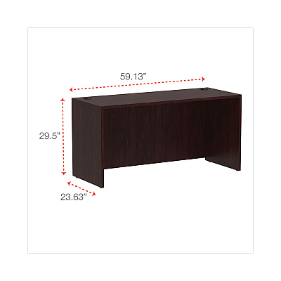 Alera Valencia Series Credenza Shell, 59.13w x 23.63d x 29.5h, Mahogany (ALEVA256024MY)
