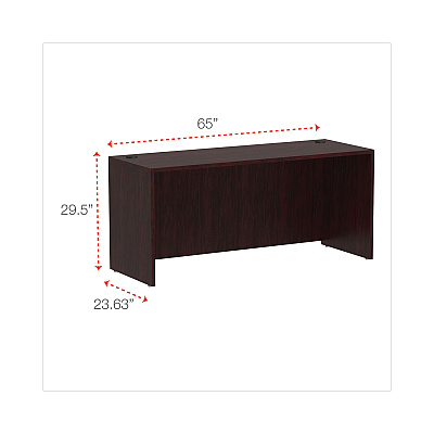 Alera Valencia Series Credenza Shells, 65w x 23.6d x 29.5h, Mahogany (ALEVA256624MY)