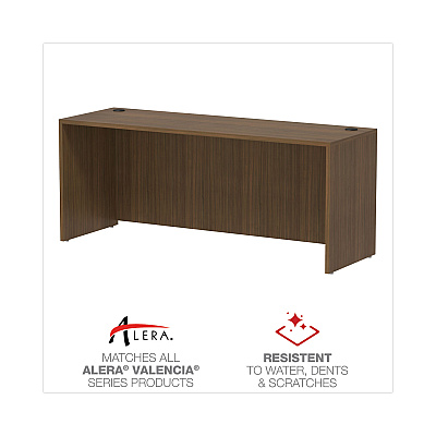 Alera Valencia Series Credenza Shell, 70.88w x 23.63d x 29.5h, Modern Walnut (ALEVA257224WA)