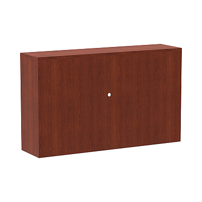 Alera Valencia Series Hutch with Doors, 4 Compartments, 58.88w x 15d x 35.38h, Medium Cherry (ALEVA286015MC)