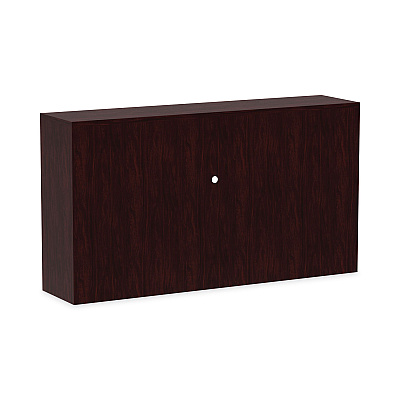 Alera Valencia Series Hutch with Doors, 4 Compartments, 64.75w x 15d x 35.38h, Mahogany (ALEVA286615MY)