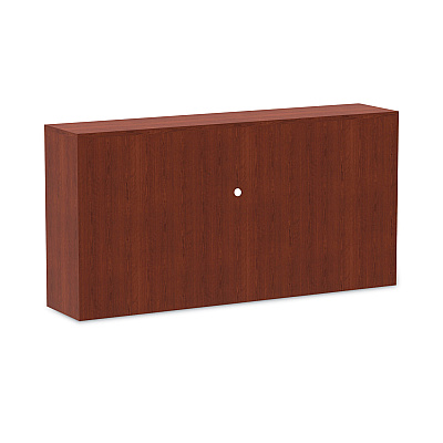 Alera Valencia Series Hutch with Doors, 4 Compartments, 70.63w x 15d x 35.38h, Medium Cherry (ALEVA287215MC)