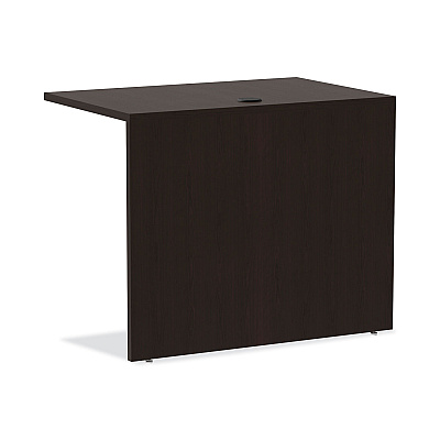 Alera Valencia Series Reversible Return/Bridge Shell, 35w x 23.63d x 29.5h, Espresso (ALEVA353624ES)