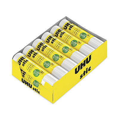 UHU Stic Permanent Glue Stick, 0.74 oz, Dries Clear (STD99649)