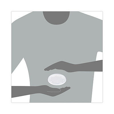 Dart Plastic Lids, Fits 12 oz to 24 oz Foam Cups, Vented, Translucent, 100/Pack, 10 Packs/Carton (DCC16JL)