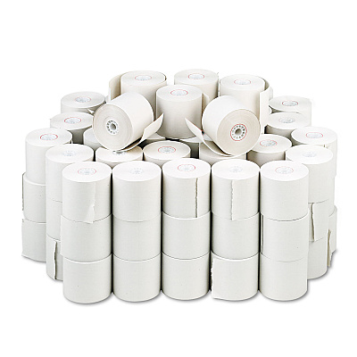 Iconex Impact Bond Paper Rolls, 2.25" x 150 ft, White, 100/Carton (ICX90740510)