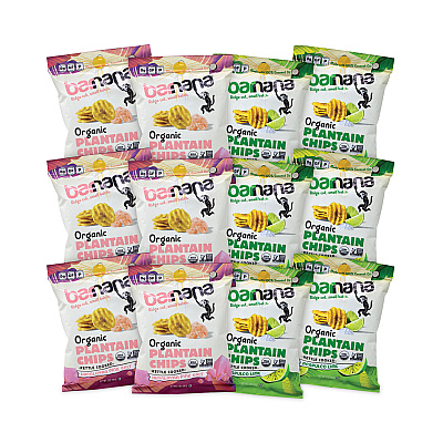 Barnana Plantain Chip Variety Pack, 2 oz Bag, 12/Pack (GRR60000227)