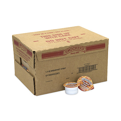 Smucker's Breakfast Syrup Single Serve Packs, 1.4 oz Mini-Tub, 100/Carton (GRR30700029)