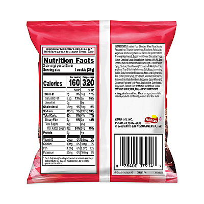 Grandma's Big Chocolate Brownie, 2.5 oz Packet, 2 Brownies/Pack, 60 Packs/Carton (GRR29500062)