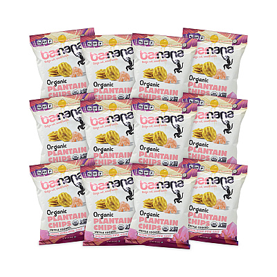 Barnana Himalayan Pink Sea Salt Plantain Chips, 2 oz Bags, 12/Pack (GRR60730318)