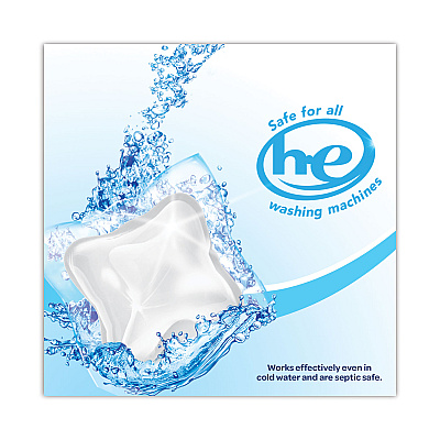 All Mighty Pacs Free and Clear Super Concentrated Laundry Detergent, 39/Pack (DIA73978EA)