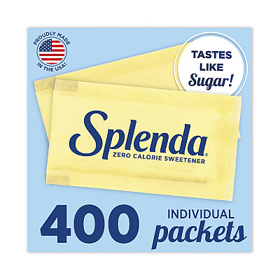 Splenda No Calorie Sweetener Packets, 0.035 oz Packets, 400/Box, 6 Boxes/Carton (JOJ200411CT)