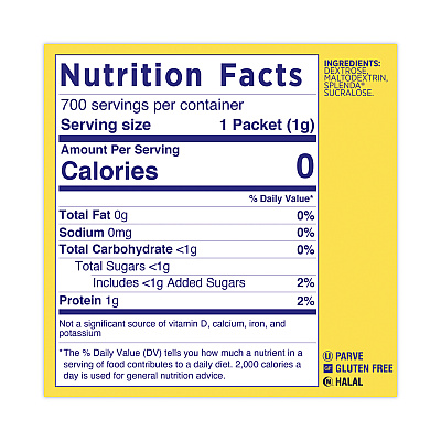 Splenda No Calorie Sweetener Packets, 700/Box (JOJ200094)