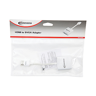 Innovera HDMI to SVGA Adapter, 6", White (IVR30040)
