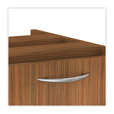 Alera Valencia Series Hanging Pedestal File, Left/Right, 2-Drawer: Box/File, Legal/Letter, Modern Walnut,15.63 x 20.5 x 19.25 (ALEVA552222WA)