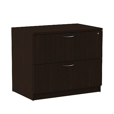 Alera Valencia Series Lateral File, 2 Legal/Letter-Size File Drawers, Espresso, 34" x 22.75" x 29.5" (ALEVA513622ES)