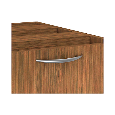 Alera Valencia Series Full Pedestal File, Left/Right, 3-Drawer: Box/Box/File, Legal/Letter, Modern Walnut,15.63 x 20.5 x 28.5 (ALEVA532822WA)