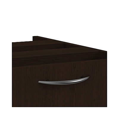 Alera Valencia Series Full Pedestal File, Left or Right, 2 Legal/Letter-Size File Drawers, Espresso, 15.63" x 20.5" x 28.5" (ALEVA542822ES)