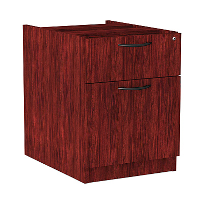 Alera Valencia Series Hanging Pedestal File, Left/Right, 2-Drawers: Box/File, Legal/Letter, Mahogany, 15.63" x 20.5" x 19.25" (ALEVA552222MY)